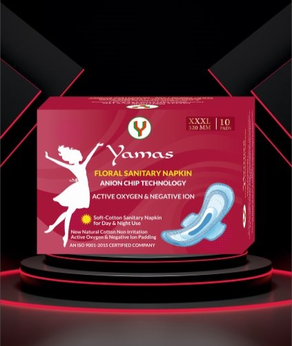 Floral Sanitary Napkin 10 pc - 320 mm